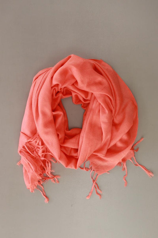 PASHMINA Tuch orange aus Polyester