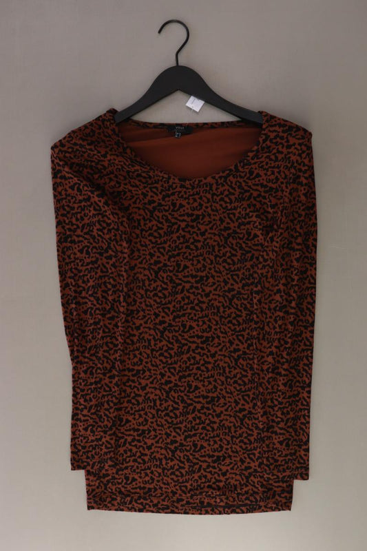 yest Longsleeve-Shirt Gr. 36 mit Tierdruck Langarm braun
