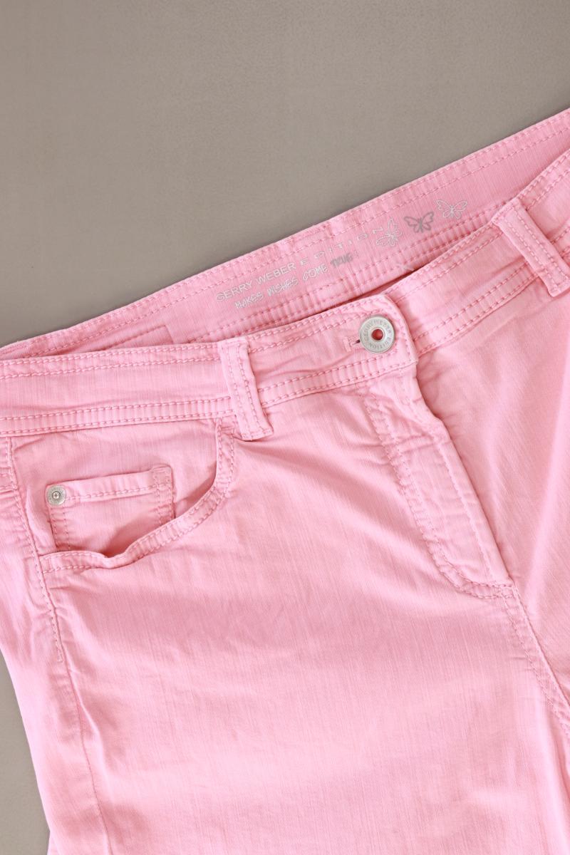 Gerry Weber Straight Jeans Gr. Kurzgröße 42 rosa aus Baumwolle