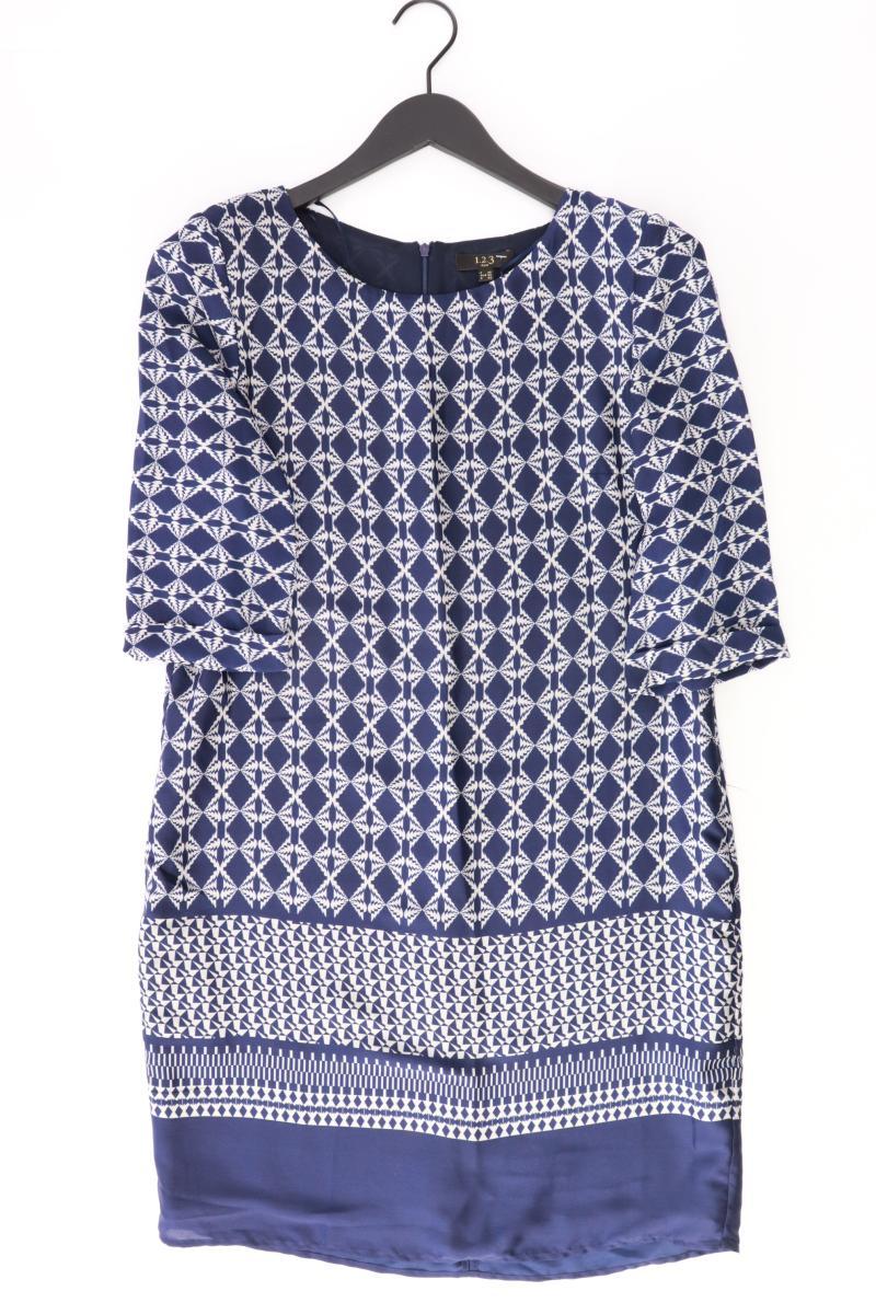 1.2.3 Paris Etuikleid Gr. 36 3/4 Ärmel blau aus Polyester