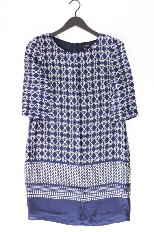 1.2.3 Paris Etuikleid Gr. 36 3/4 Ärmel blau aus Polyester