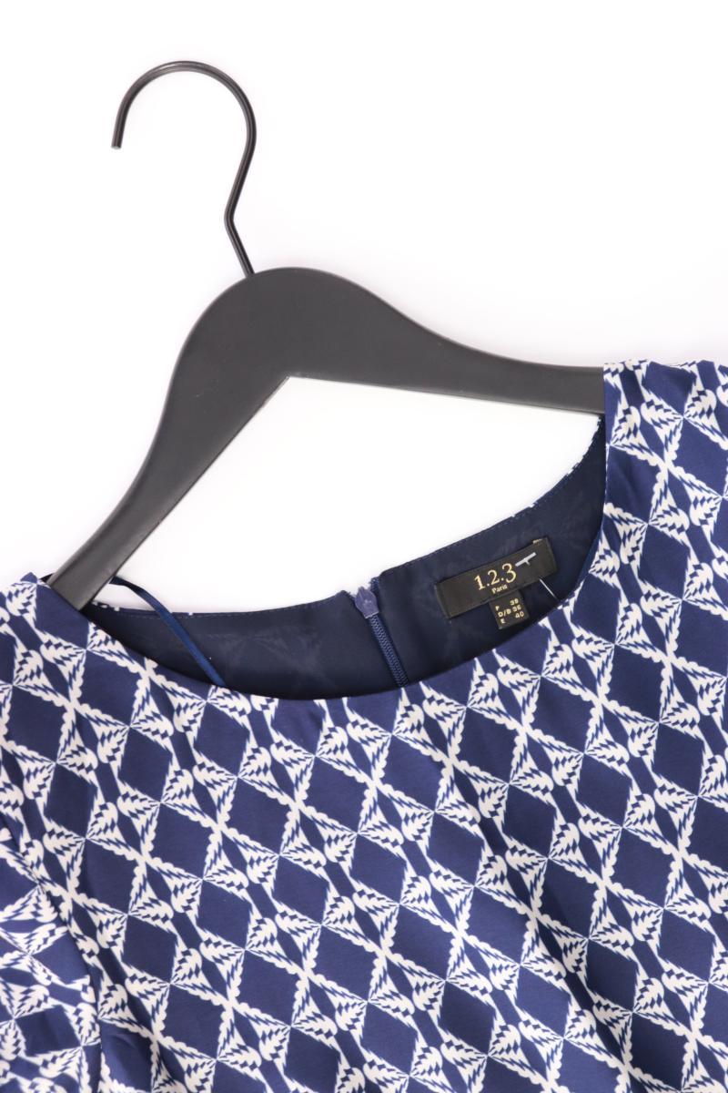 1.2.3 Paris Etuikleid Gr. 36 3/4 Ärmel blau aus Polyester