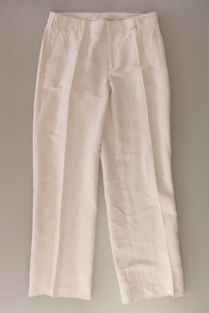 Stefanel Stoffhose Gr. 36 creme aus Seide