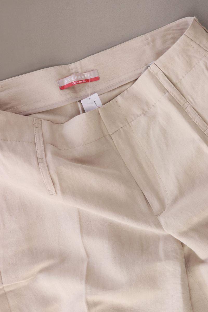 Stefanel Stoffhose Gr. 36 creme aus Seide