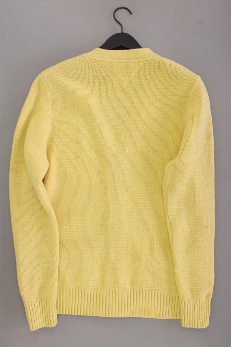 Tommy Hilfiger Strickjacke für Herren Gr. XXL Langarm gelb aus Wolle