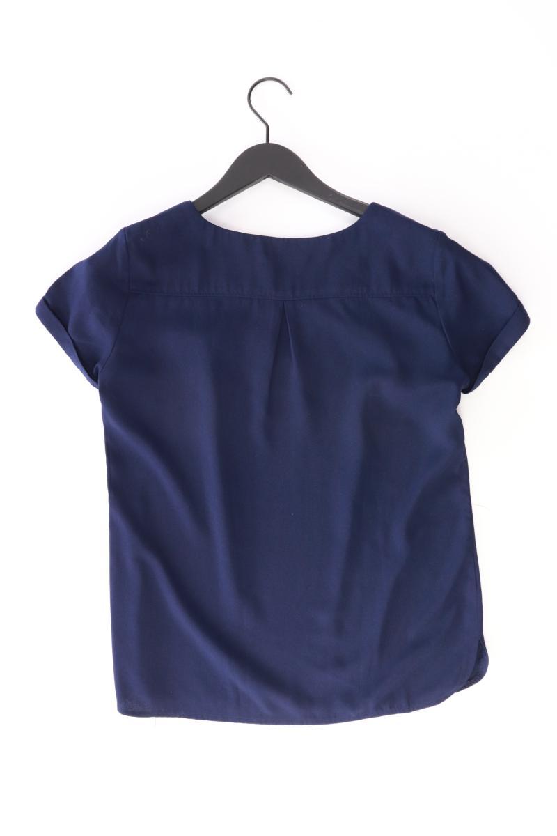 Camieu Kurzarmbluse Gr. 36 blau aus Polyester