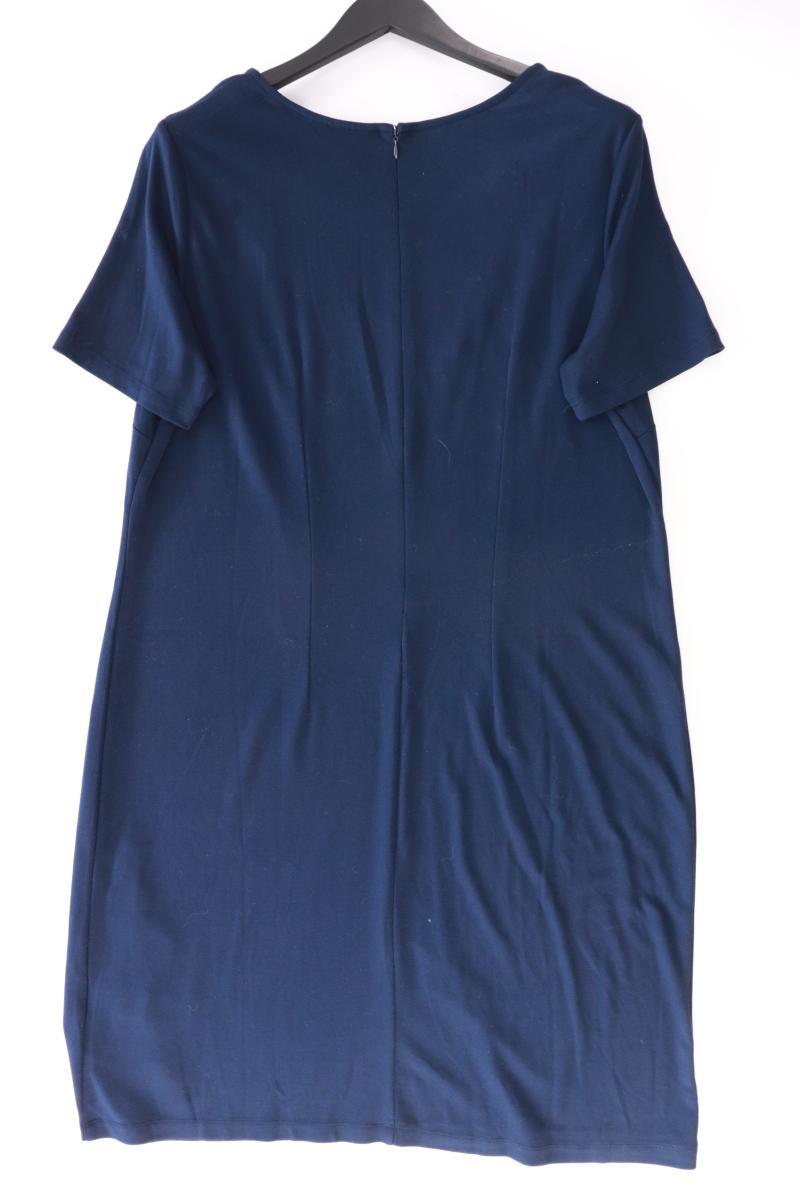 Paola Kurzarmkleid Gr. 48 mit Blumenmuster blau aus Polyester