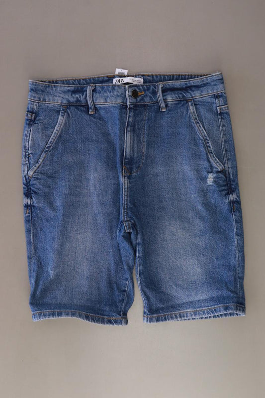 Zara Jeansshorts Gr. 42 blau aus Baumwolle