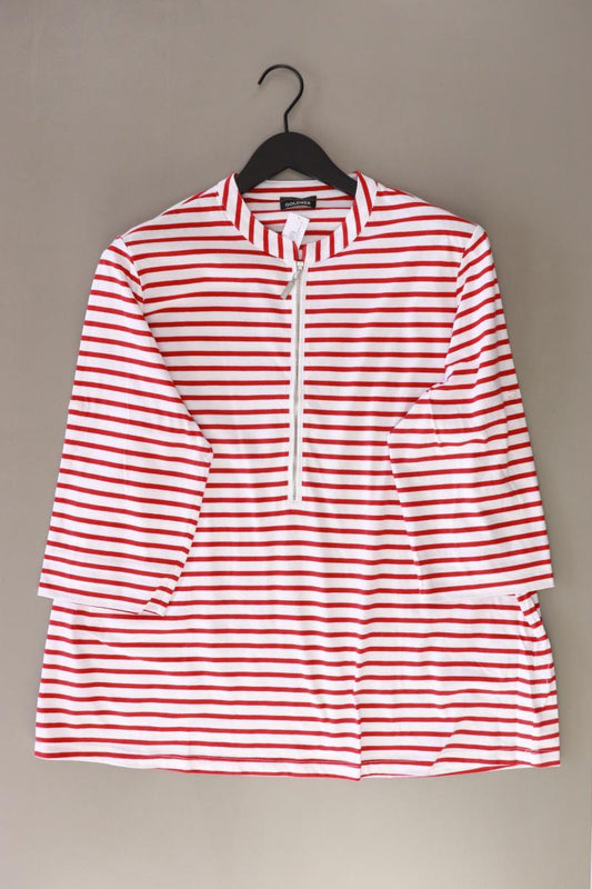 Goldner Ringelshirt Gr. 50 gestreift neuwertig 3/4 Ärmel rot aus Baumwolle