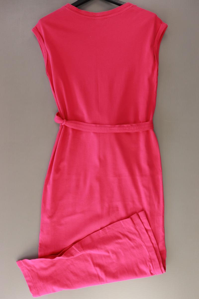 Esprit Kurzarmkleid Gr. M mit Gürtel pink aus Baumwolle