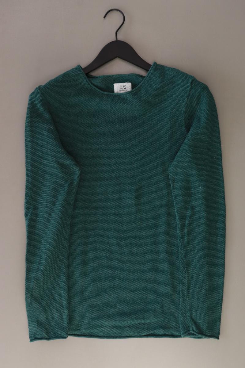 QS by s.Oliver Feinstrickpullover für Herren Gr. M grün aus Baumwolle