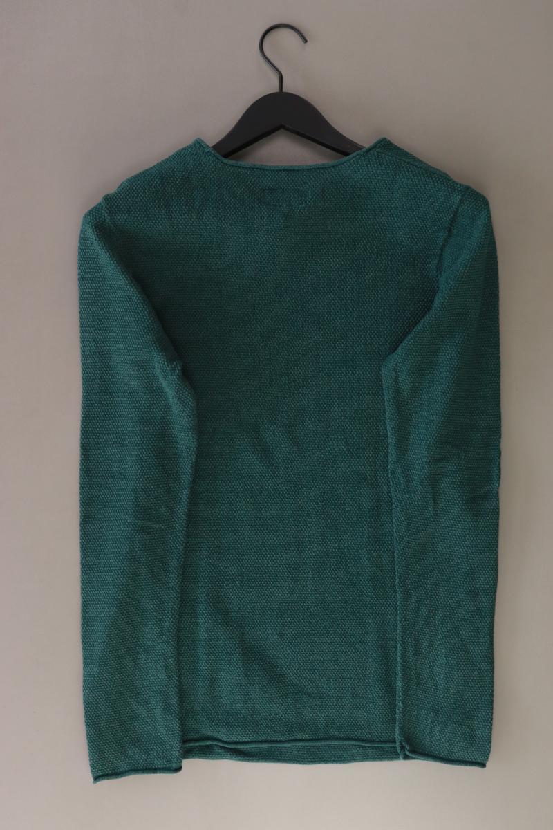 QS by s.Oliver Feinstrickpullover für Herren Gr. M grün aus Baumwolle