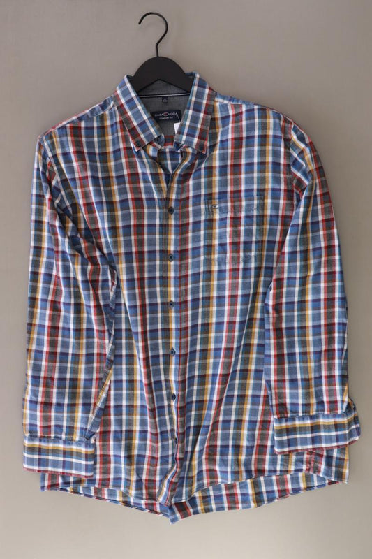 Casa Moda Karohemd für Herren Gr. XL kariert Langarm blau aus Baumwolle