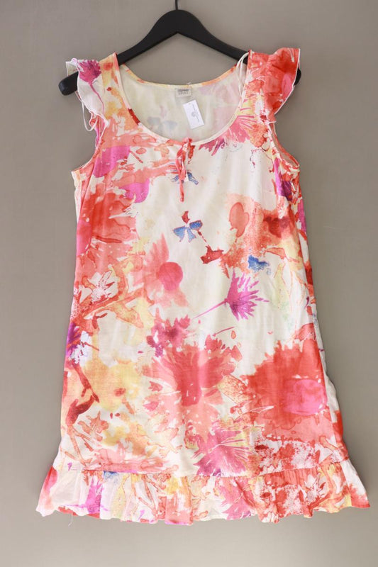 Esprit Kurzarmkleid Gr. 38 orange aus Baumwolle