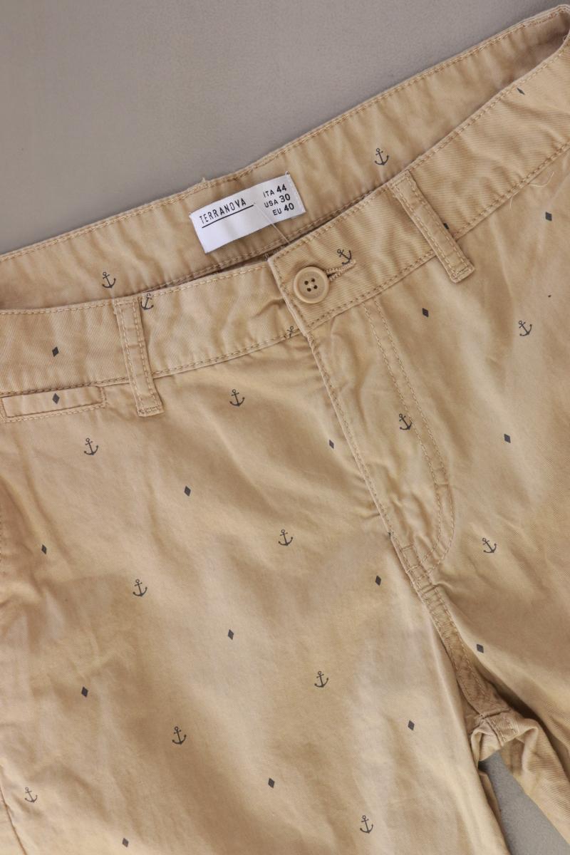 TERRANOVA Chino Shorts Gr. 40 braun aus Baumwolle