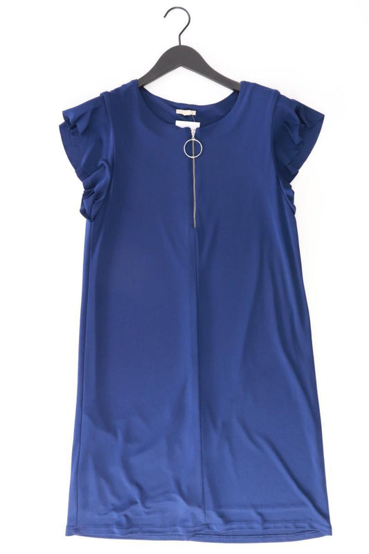 Esprit Kurzarmkleid Gr. M blau aus Polyester