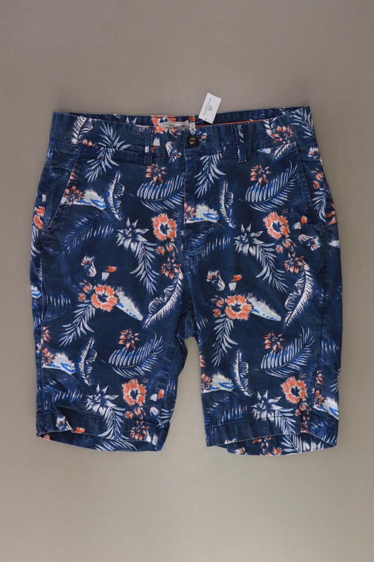 Petrol Industries Shorts für Herren Gr. L mit Blumenmuster blau aus Baumwolle