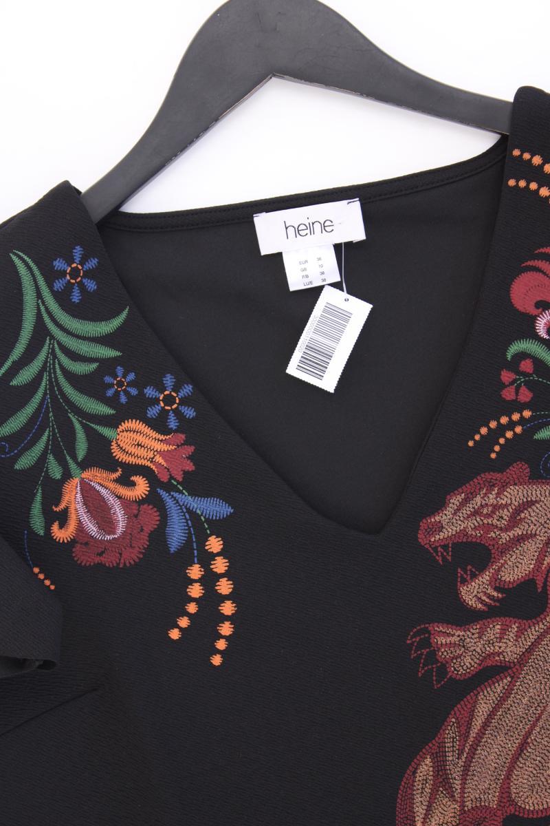 Heine Kurzarmkleid Gr. 36 neuwertig schwarz aus Polyester