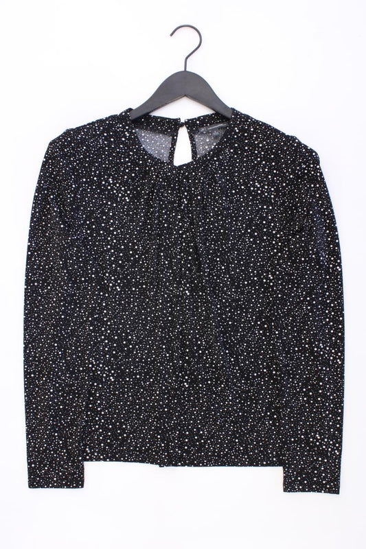Adrianna Papell Longsleeve-Shirt Gr. S gepunktet neuwertig Langarm schwarz