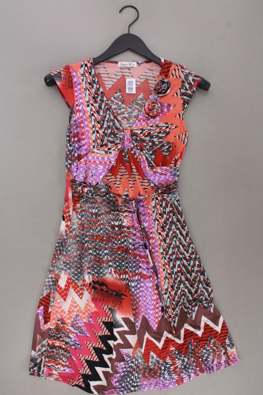 Sweet Miss Kleid Gr. S geometrisches Muster Kurzarm mehrfarbig aus Viskose