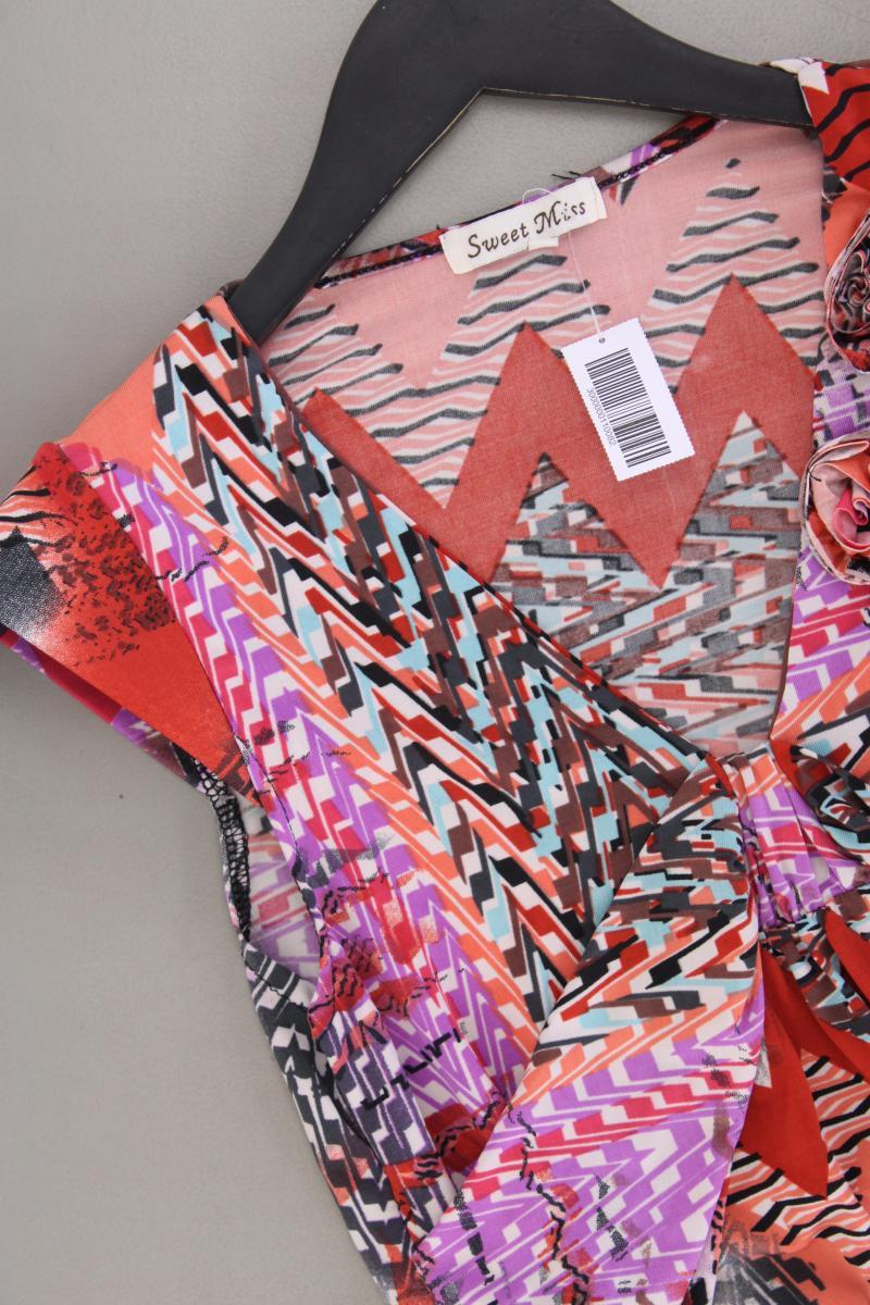 Sweet Miss Kleid Gr. S geometrisches Muster Kurzarm mehrfarbig aus Viskose