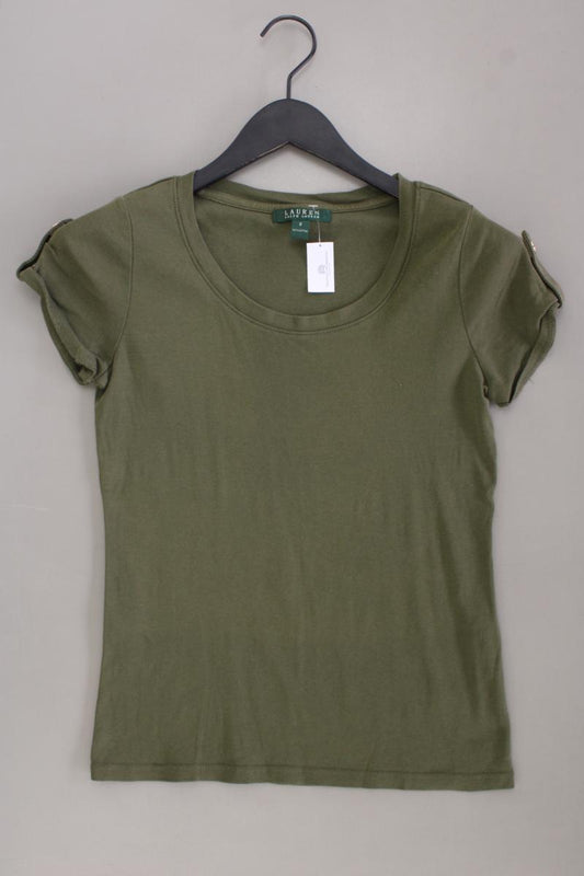 LAUREN Ralph Lauren T-Shirt Gr. S Kurzarm olivgrün aus Baumwolle