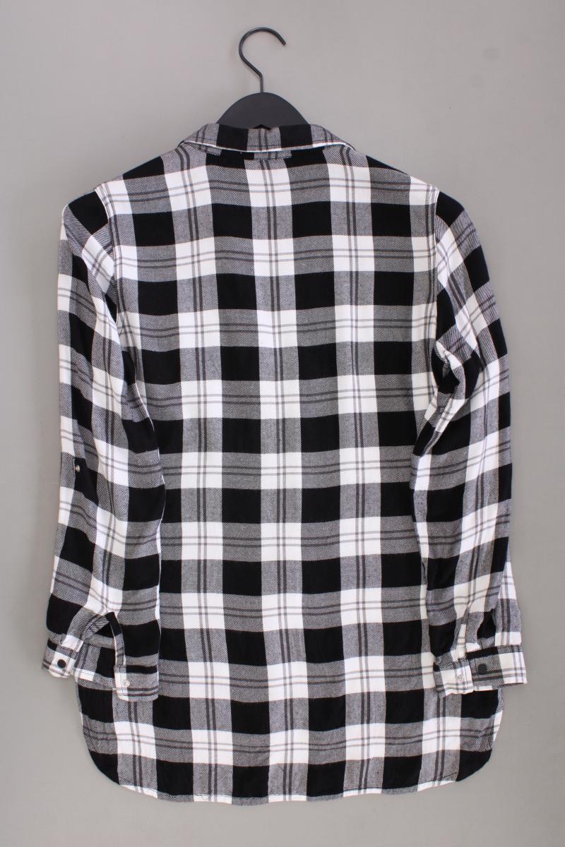 Reserved Karobluse Gr. 34 kariert Langarm schwarz aus Viskose