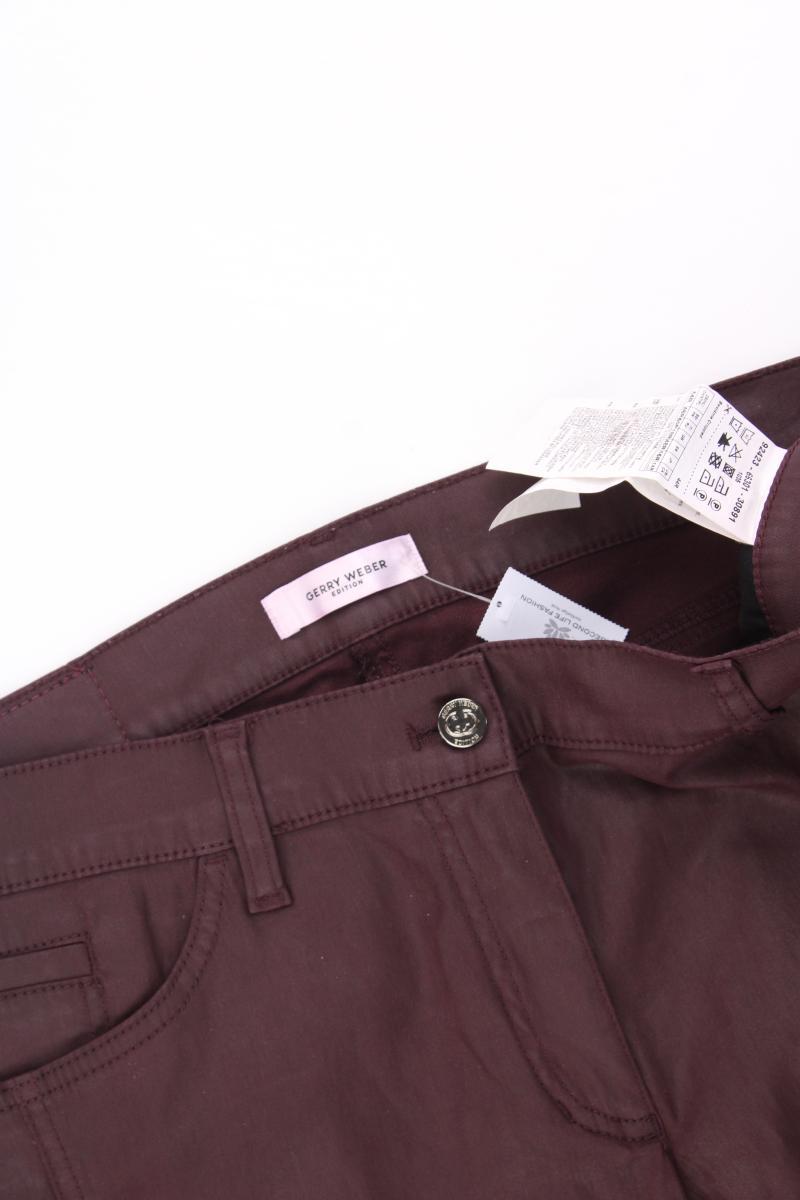 Gerry Weber Hose Gr. 44 lila aus Baumwolle