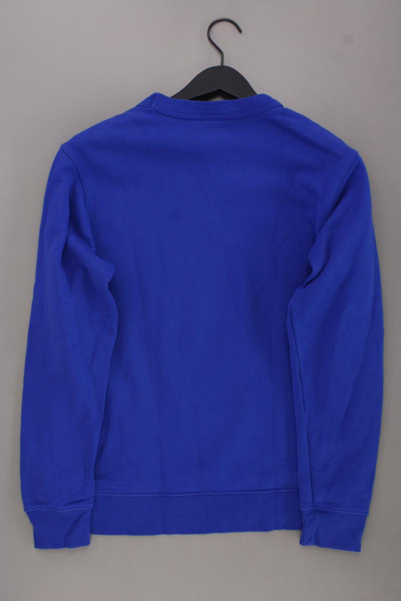 Zara Langarmpullover für Herren Gr. M blau aus Baumwolle