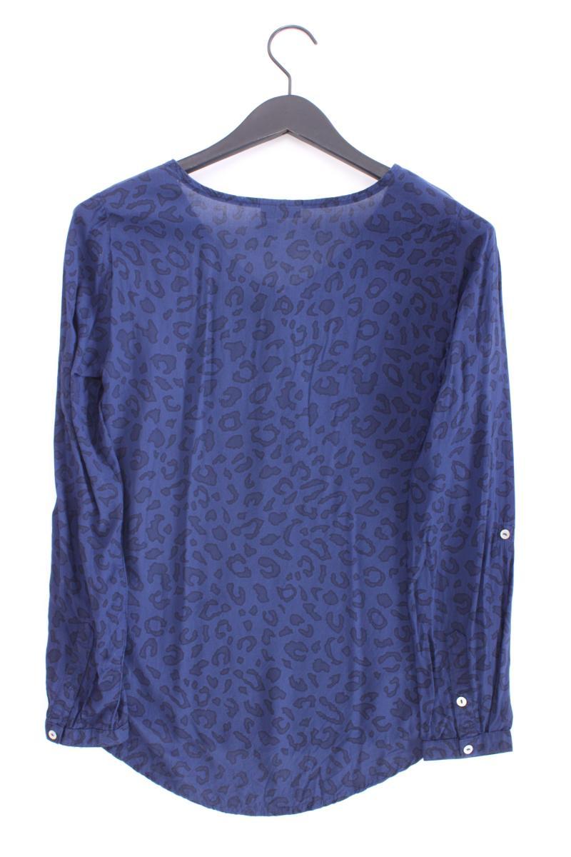 Street One Langarmbluse Gr. 36 mit Tierdruck blau aus Viskose
