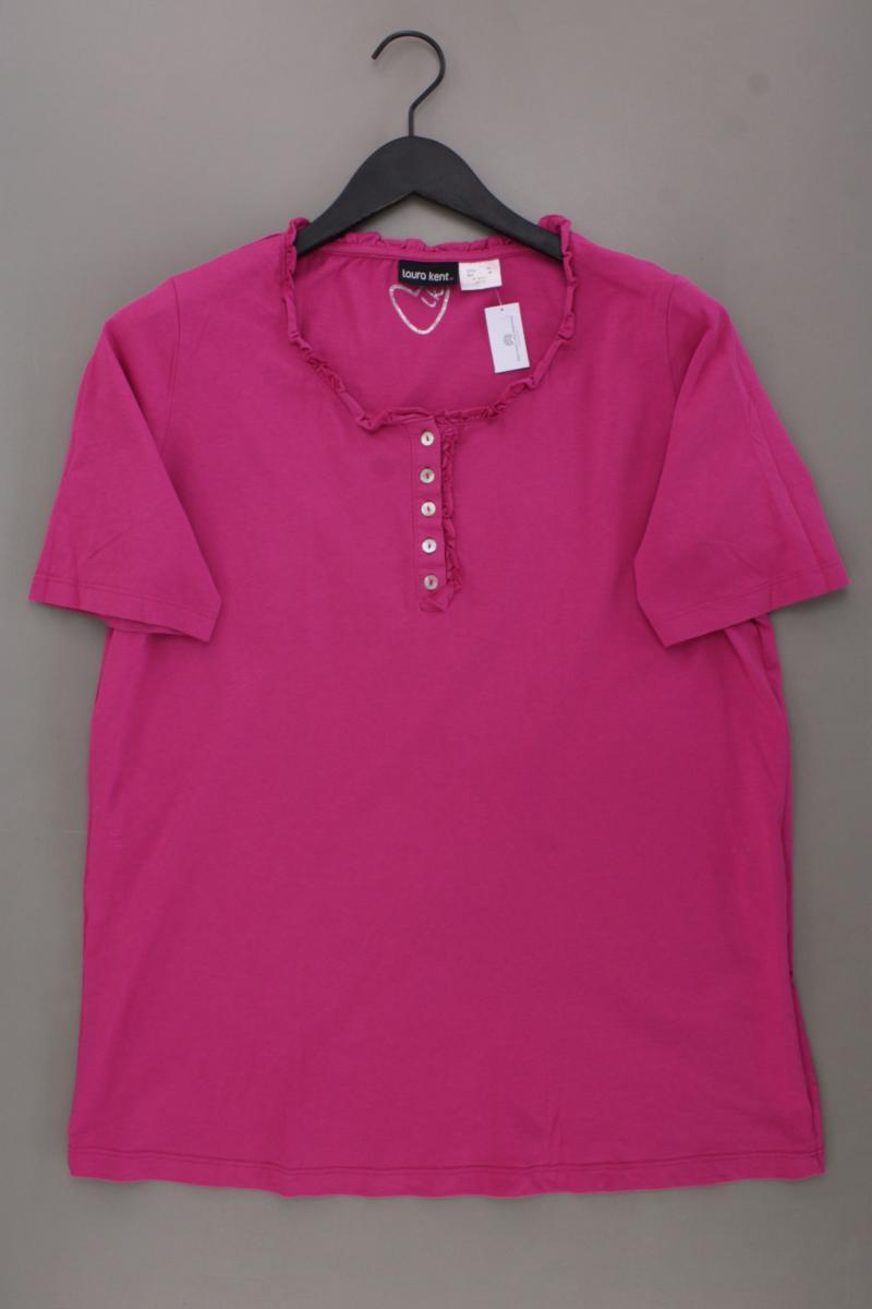 Laura Kent T-Shirt Gr. 46 Kurzarm pink aus Baumwolle