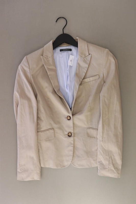 Esprit Regular Blazer Gr. 36 creme aus Baumwolle
