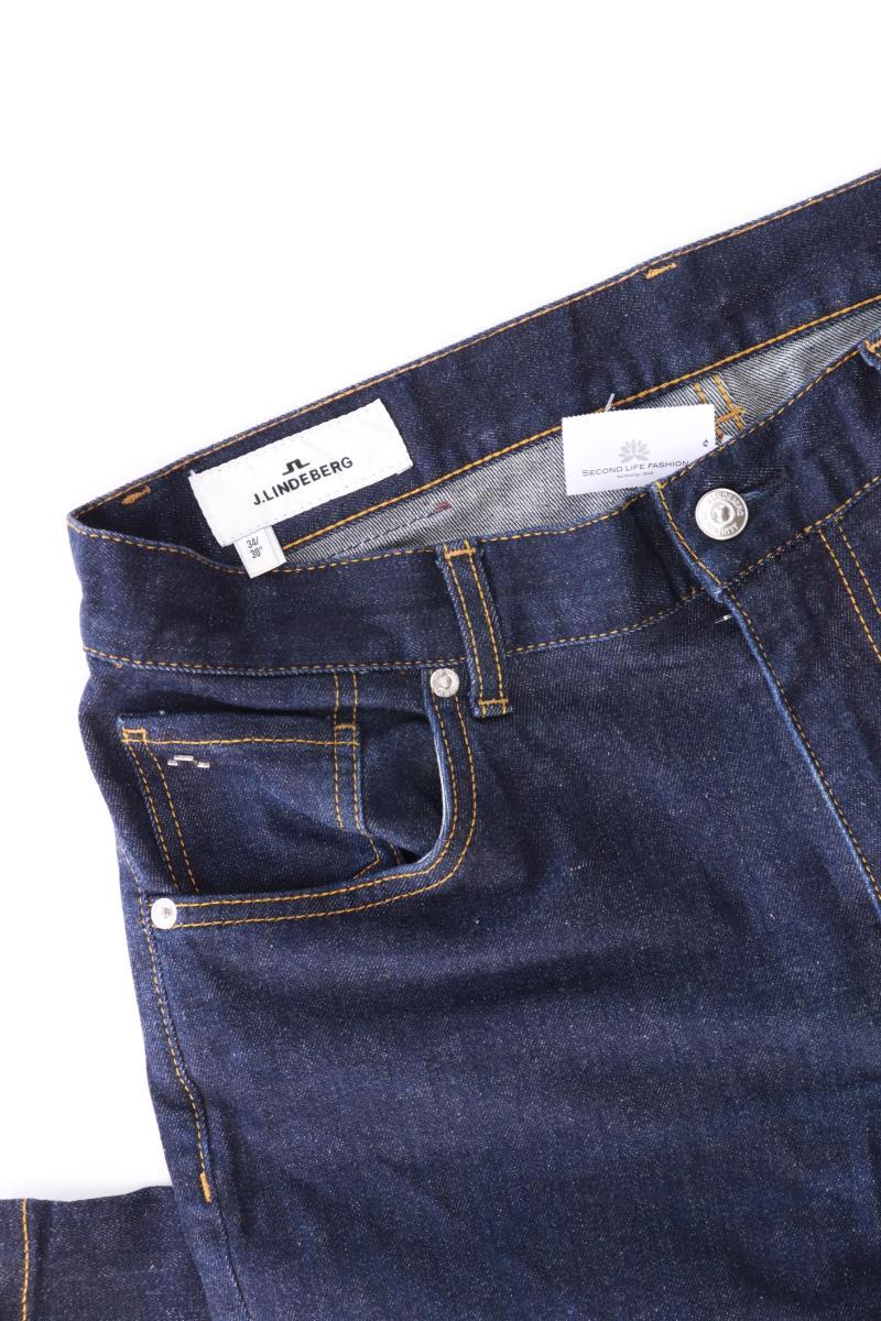 J. Lindeberg Straight Jeans für Herren Gr. W34/L30 blau aus Baumwolle