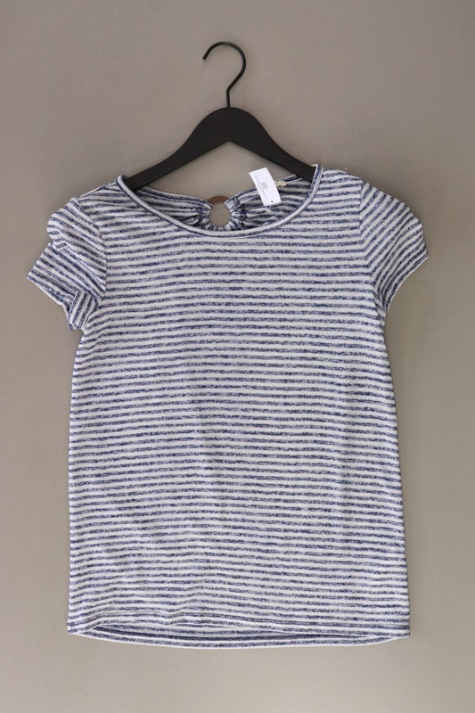 Esprit Ringelshirt Gr. XS gestreift Kurzarm blau aus Polyester