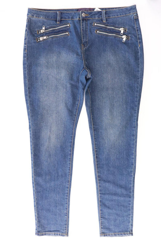 Violeta by Mango Straight Jeans Gr. 50 blau aus Baumwolle