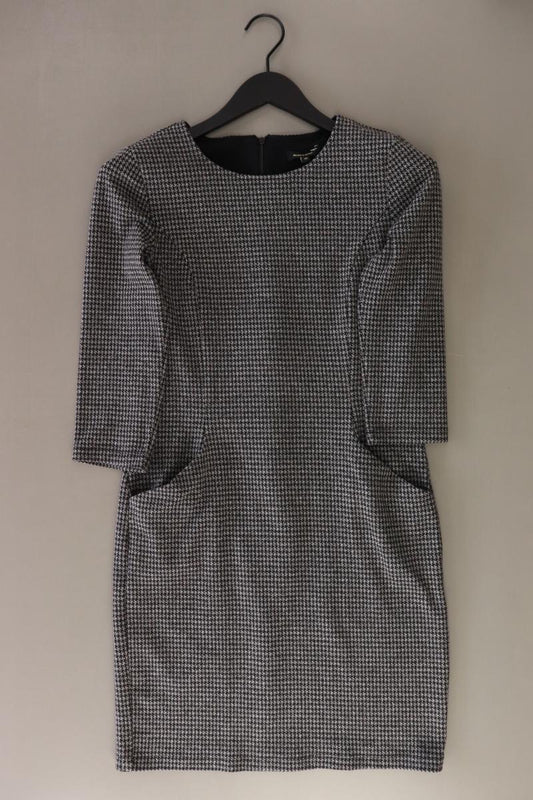 More&More Bleistiftkleid Gr. 36 hahnentritt 3/4 Ärmel grau aus Polyester