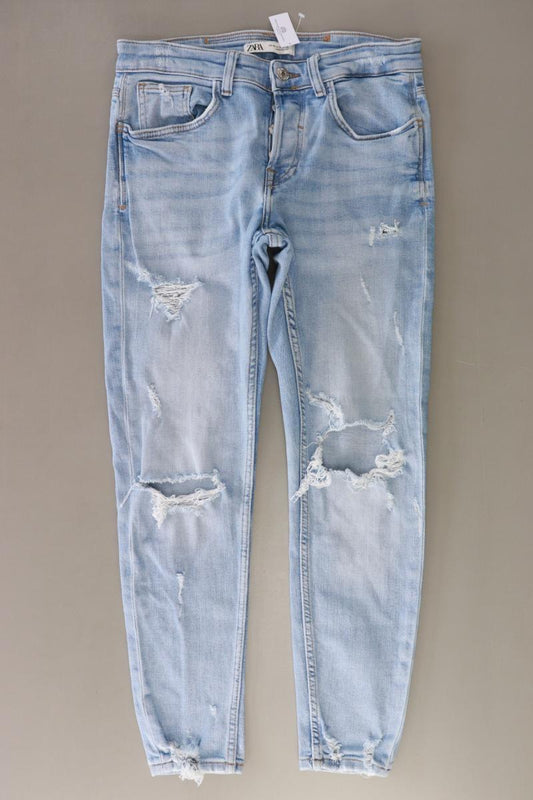 Zara Skinny Jeans Gr. 40 blau aus Baumwolle