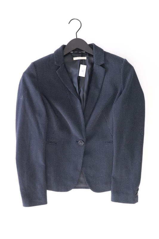 Esprit Regular Blazer Gr. 36 gepunktet blau aus Polyester