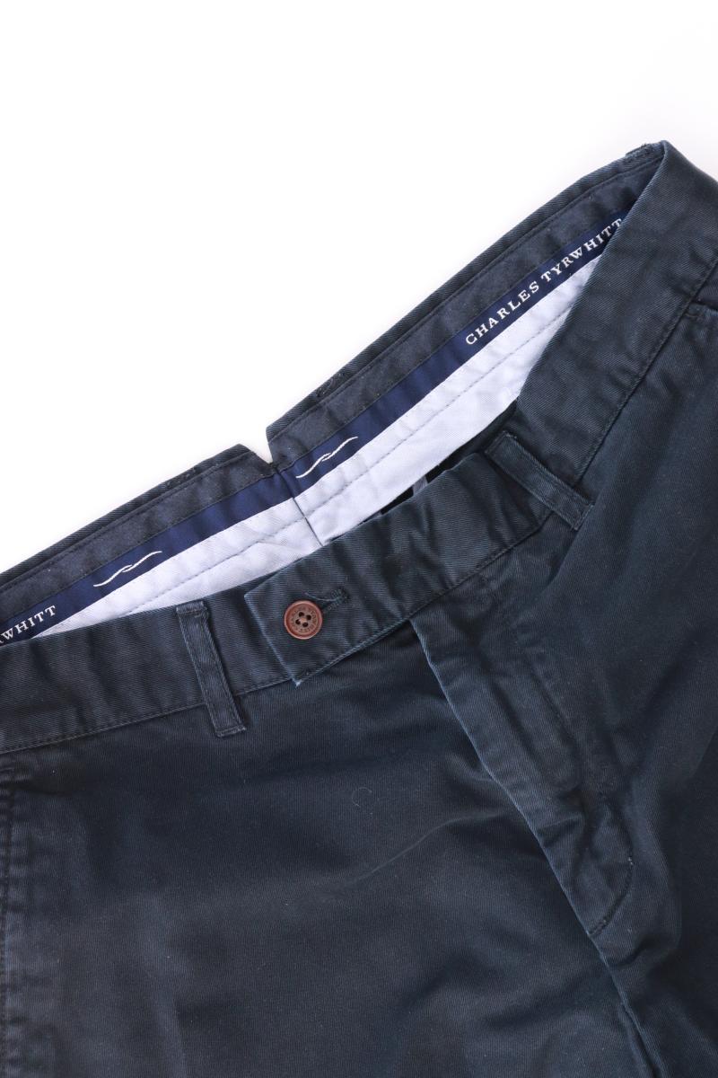 CHARLES TYRWHITT Chino Shorts für Herren Gr. W32 blau aus Baumwolle