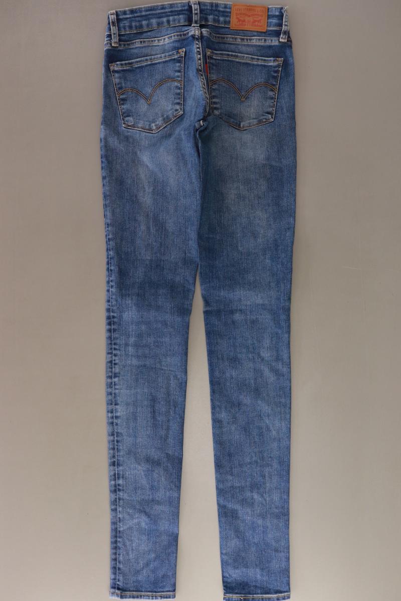 Levi's Skinny Jeans Gr. W24 Modell 711 blau aus Baumwolle