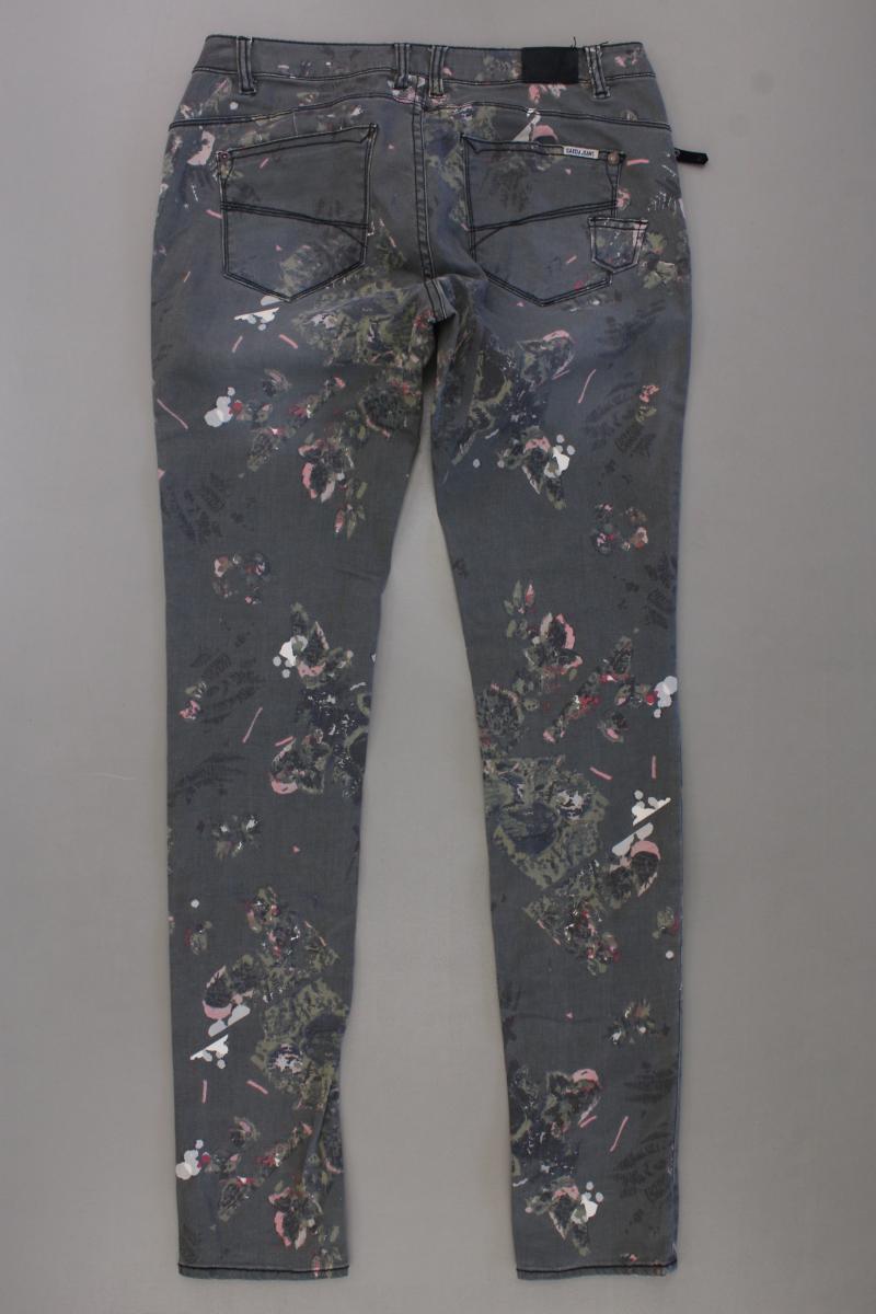 Garcia Jeans Hose Gr. W28 mit Blumenmuster mehrfarbig aus Baumwolle