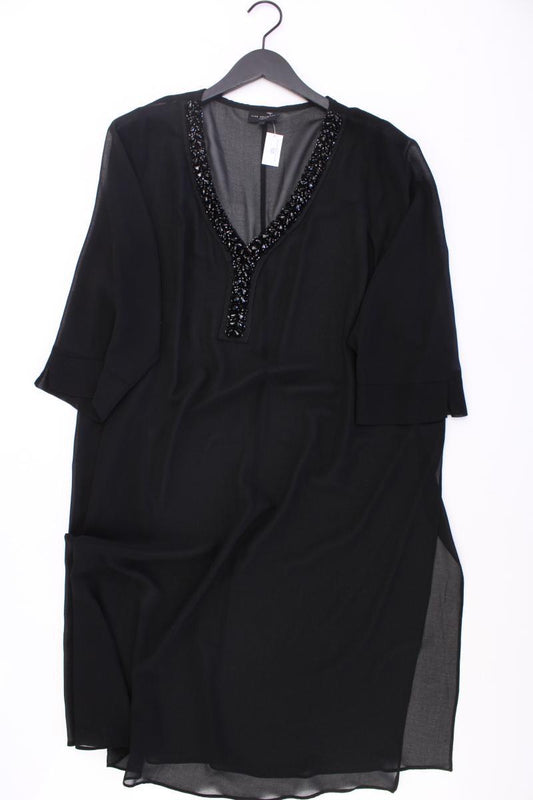 Live Unlimited London Chiffonkleid Gr. 48 3/4 Ärmel schwarz aus Polyester