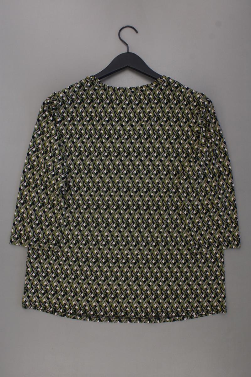 Helena Vera Printshirt Gr. 44 geometrisches Muster 3/4 Ärmel grün aus Polyester