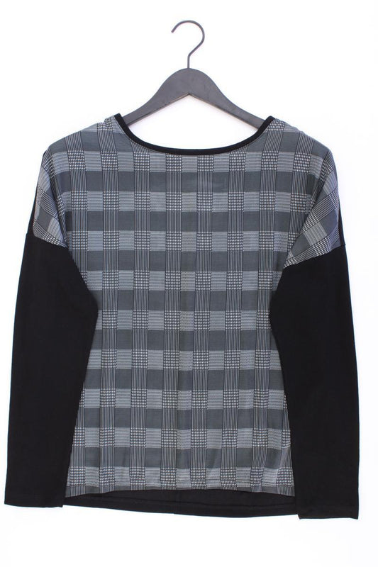 Decay Karobluse Gr. M kariert Langarm grau aus Viskose
