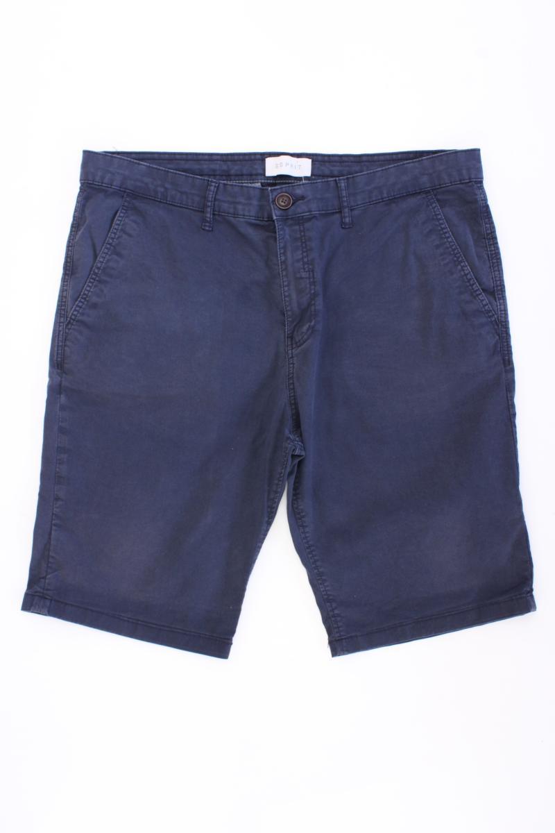 Esprit Chino Shorts für Herren Gr. W36 blau aus Baumwolle