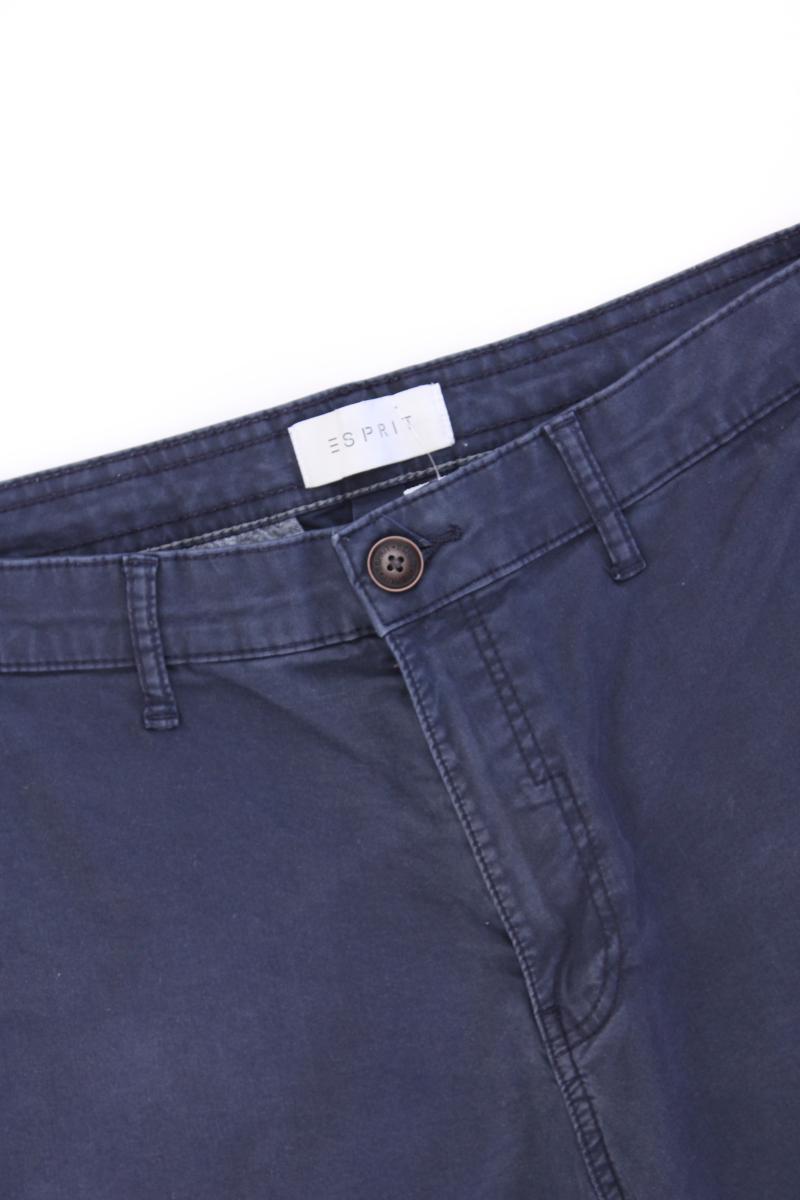 Esprit Chino Shorts für Herren Gr. W36 blau aus Baumwolle