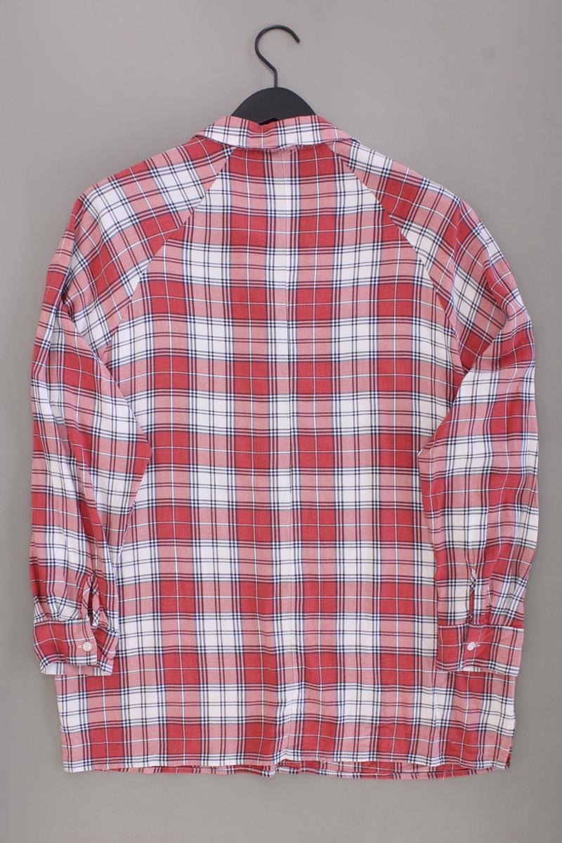 Asos Karobluse Gr. 40 kariert Langarm rot aus Viskose