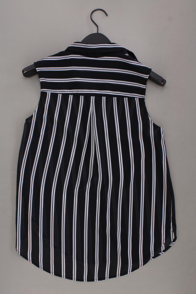 H&M Bluse Gr. 36 gestreift Ärmellos blau aus Polyester