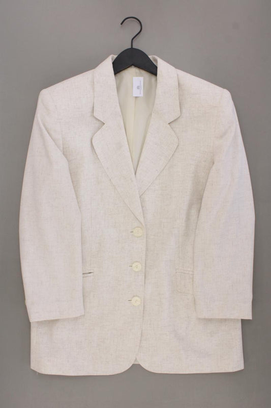 Vintage Blazer Gr. 42 creme aus Viskose