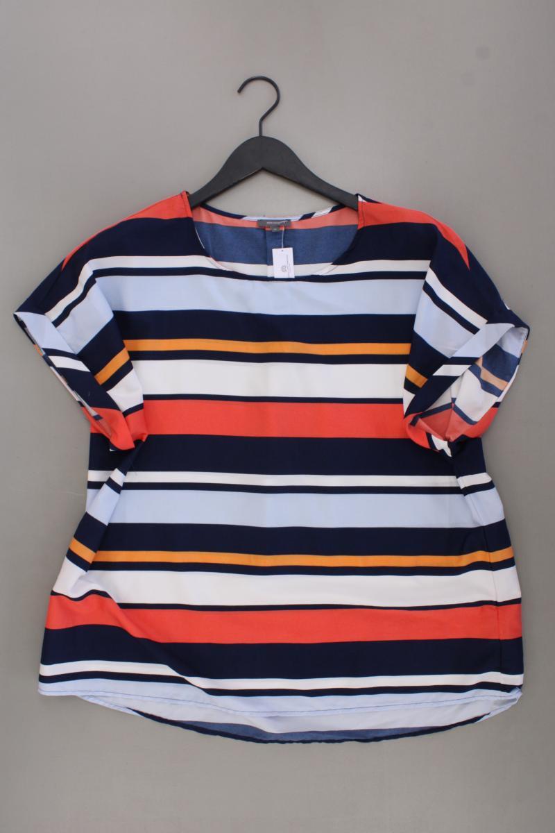 Montego Kurzarmbluse Gr. 46 gestreift mehrfarbig aus Polyester